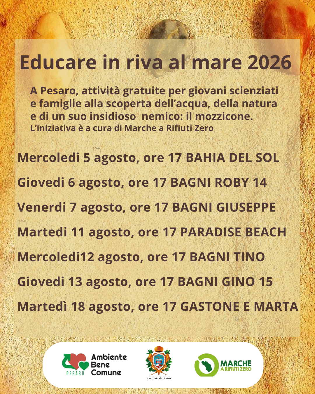 Locandina di Educare in riva al mare