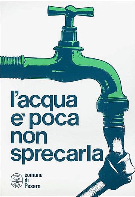 Manifesto risparmio idrico Dolcini