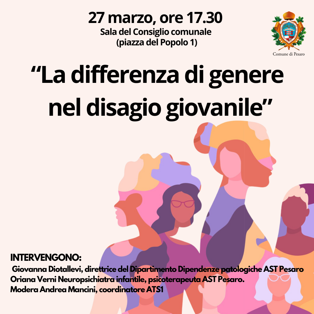 Locandina La differenza di genere nel disagio giovanile