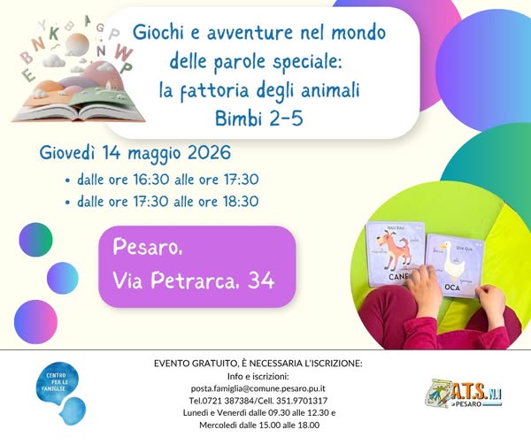 Locandi na di Giochi e avventure nel mondo delle parole speciale: la fattoria degli animali 