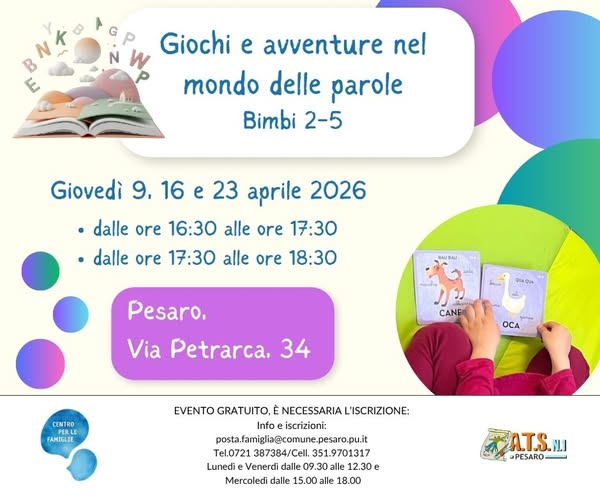 locandi na di Giochi e avventure nel mondo delle parole di aprile 2026