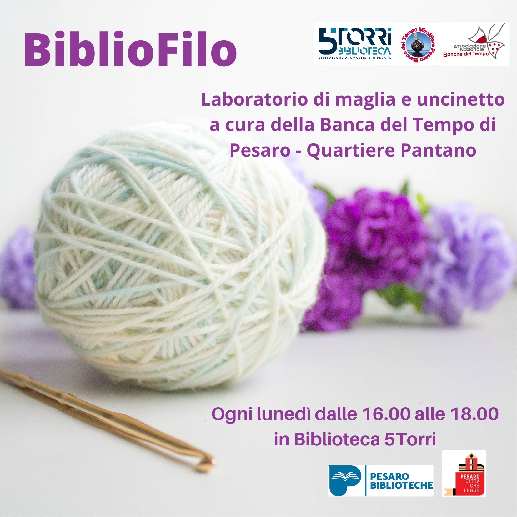 BiblioFilo: incontri di maglia e uncinetto