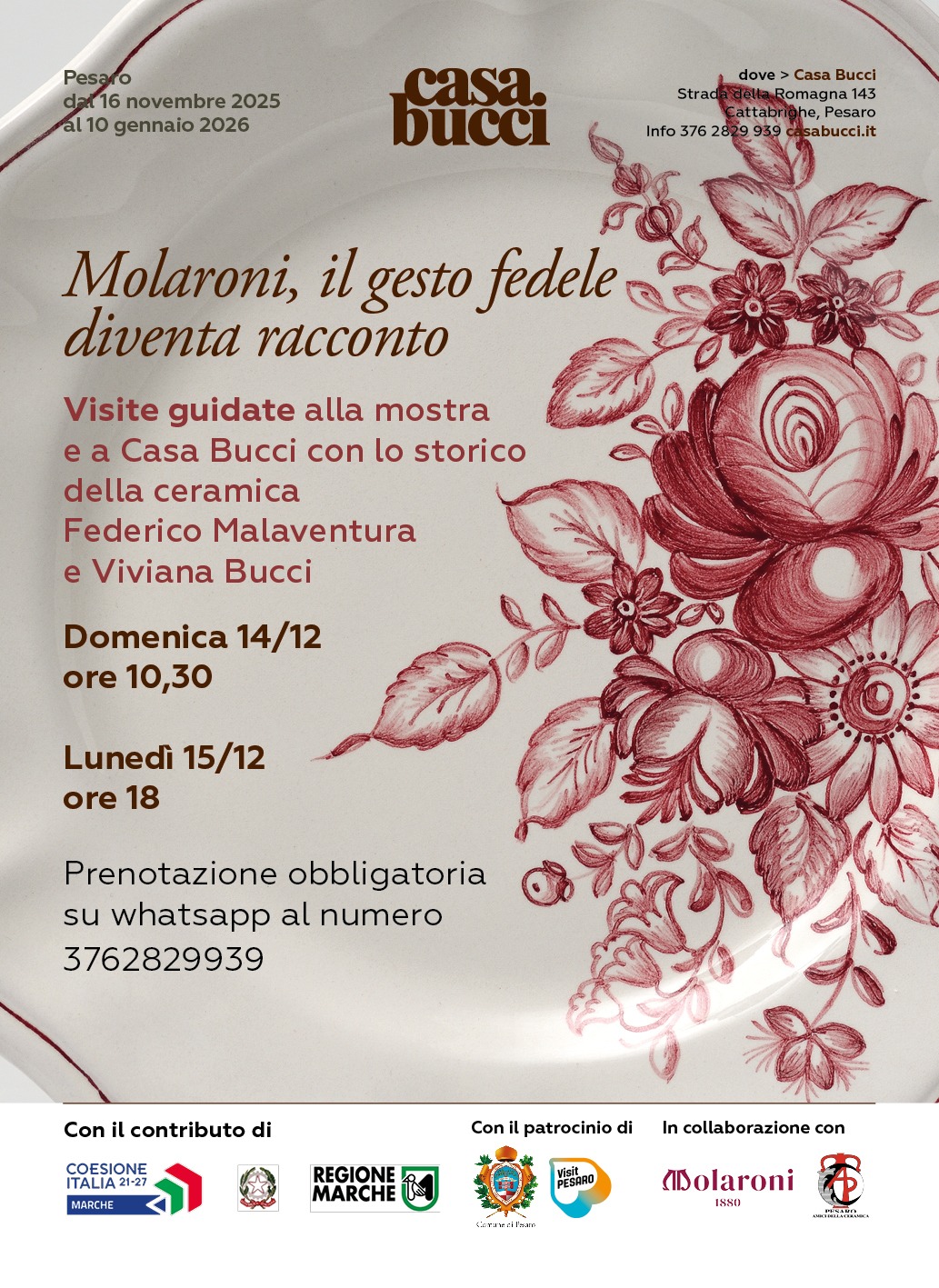 Visite guidate alla mostra 'Ceramiche Molaroni'