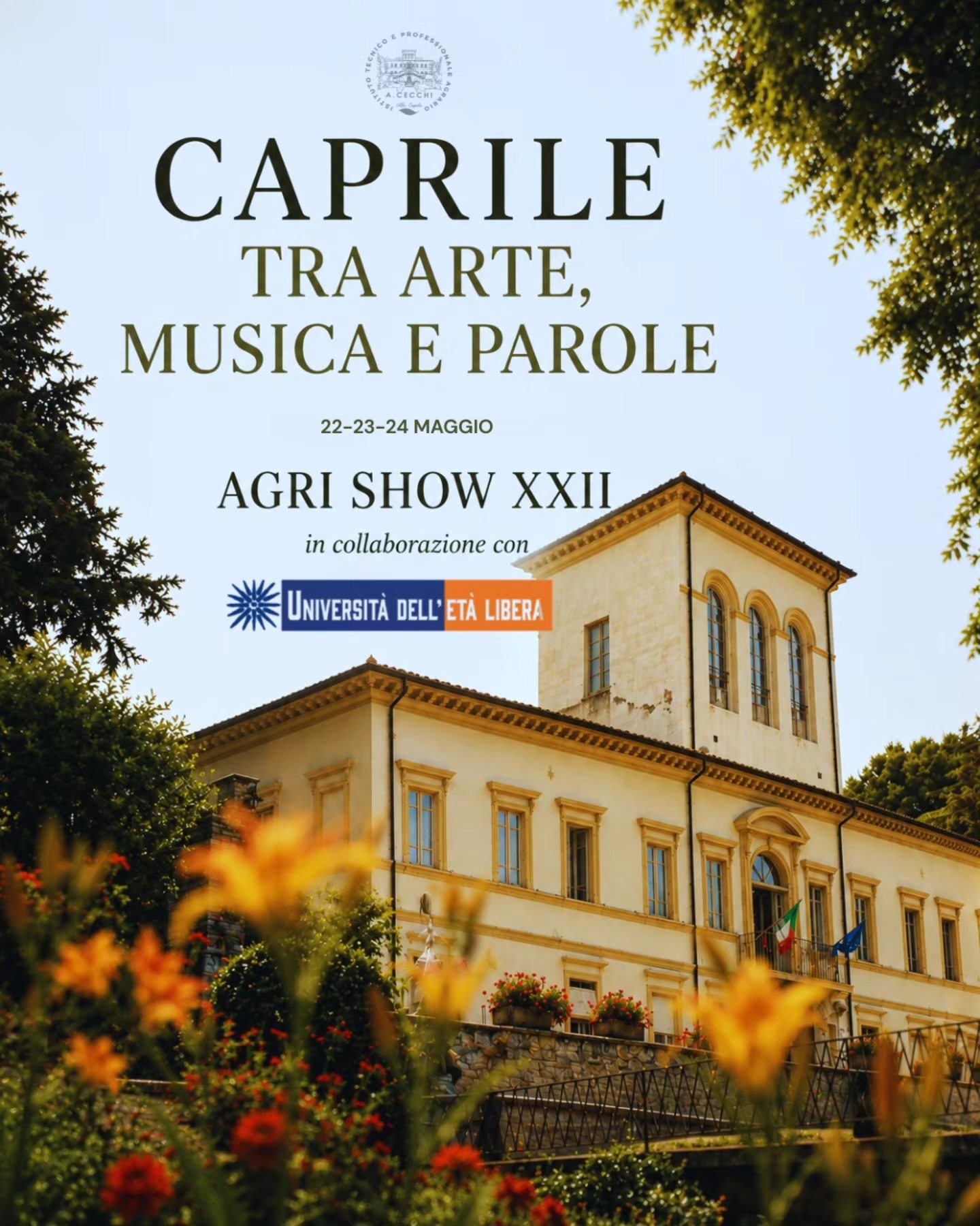 Agrishow 2026. Caprile. Tra arte, musica e parole