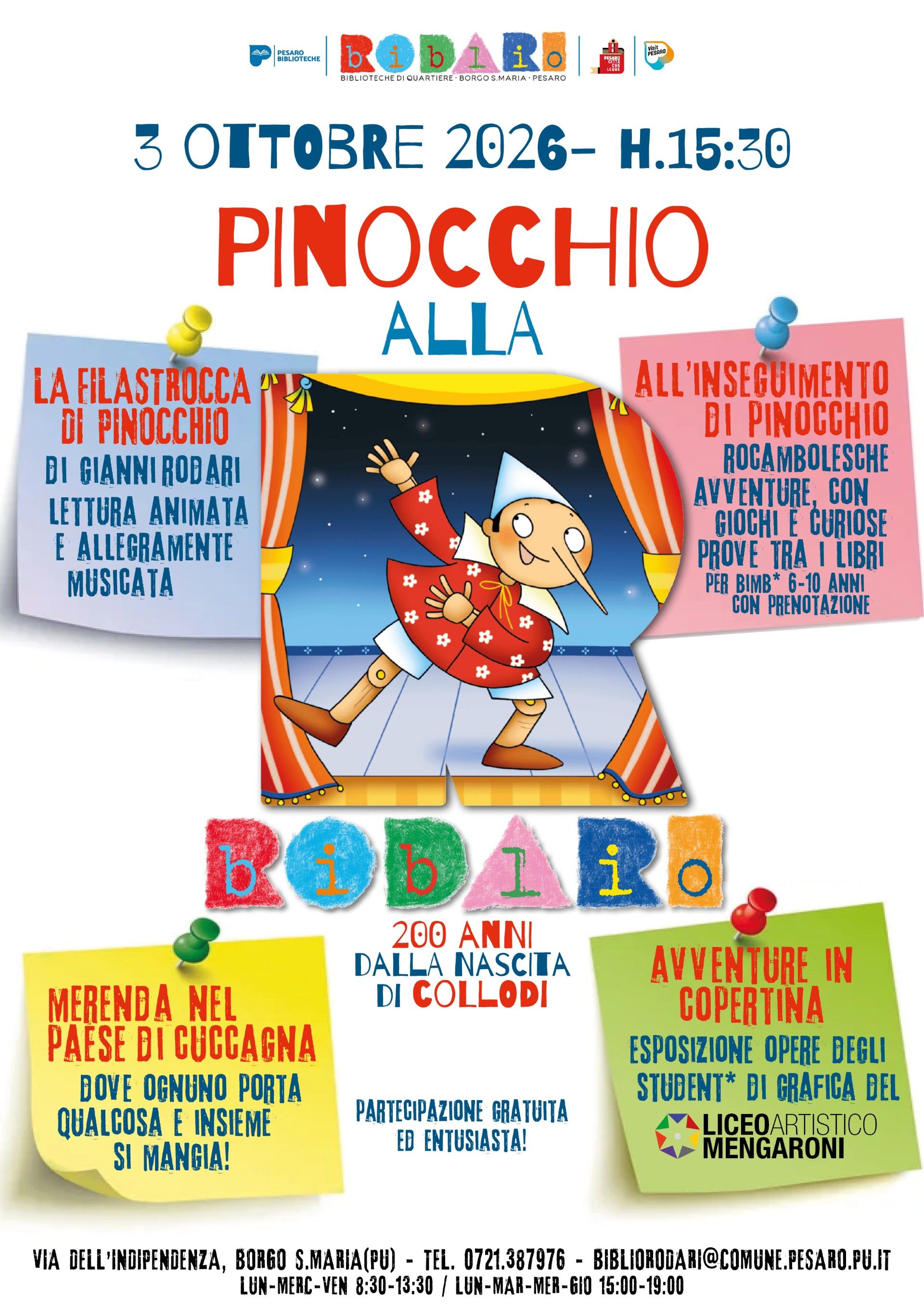 Pinocchio alla Rodari. 200 anni dalla nascita