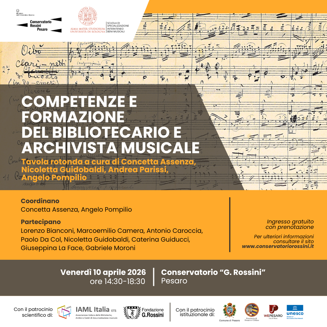 Competenze e formazione del bibliotecario e archivista musicale
