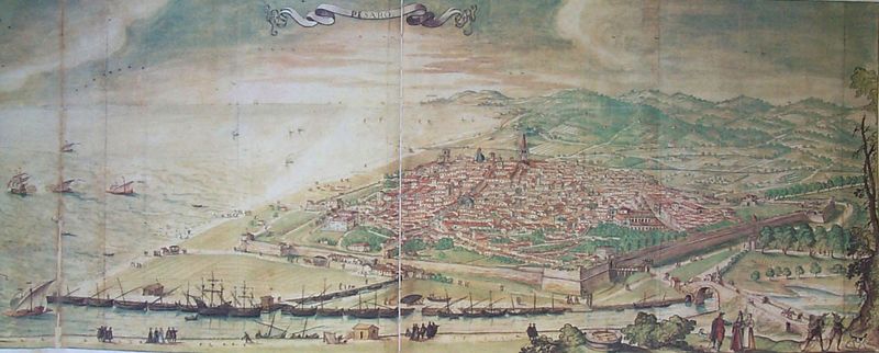 Veduta di Pesaro dal Mingucci