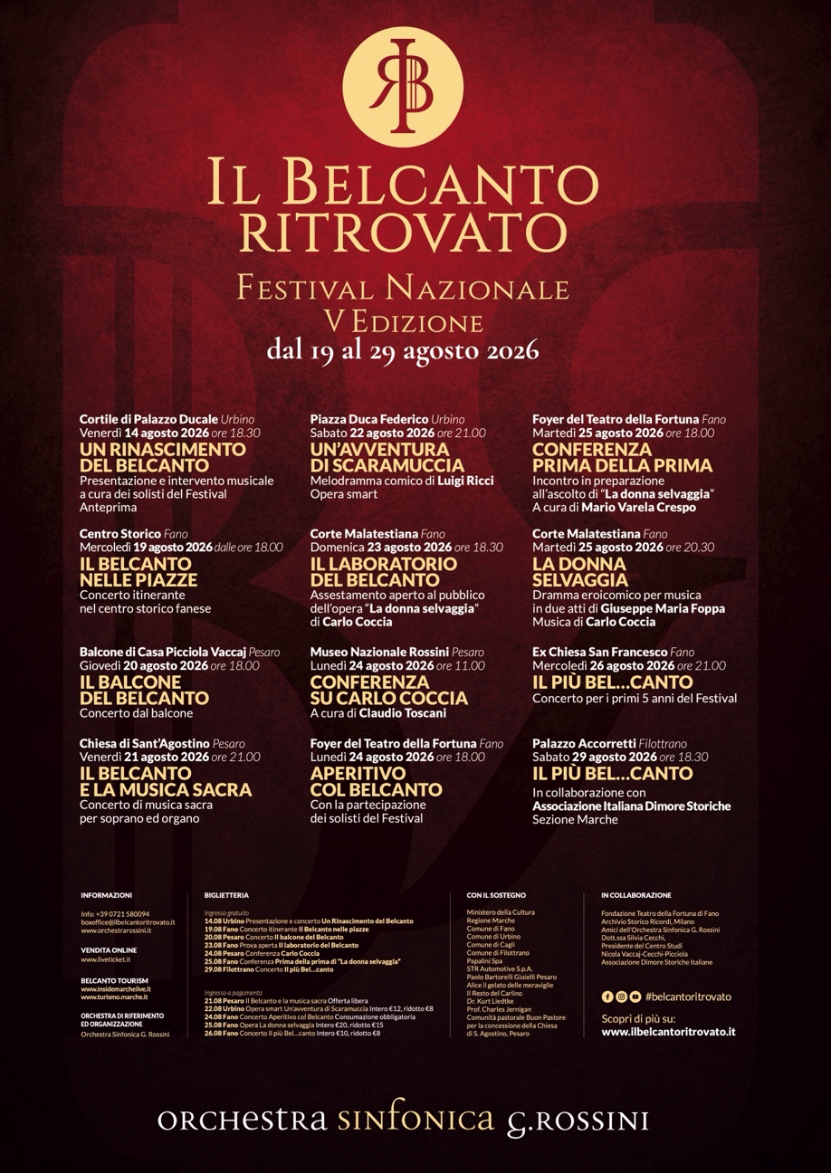 Il Belcanto ritrovato programma