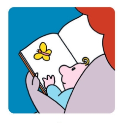 Logo del progetto nazionale “Nati per Leggere”