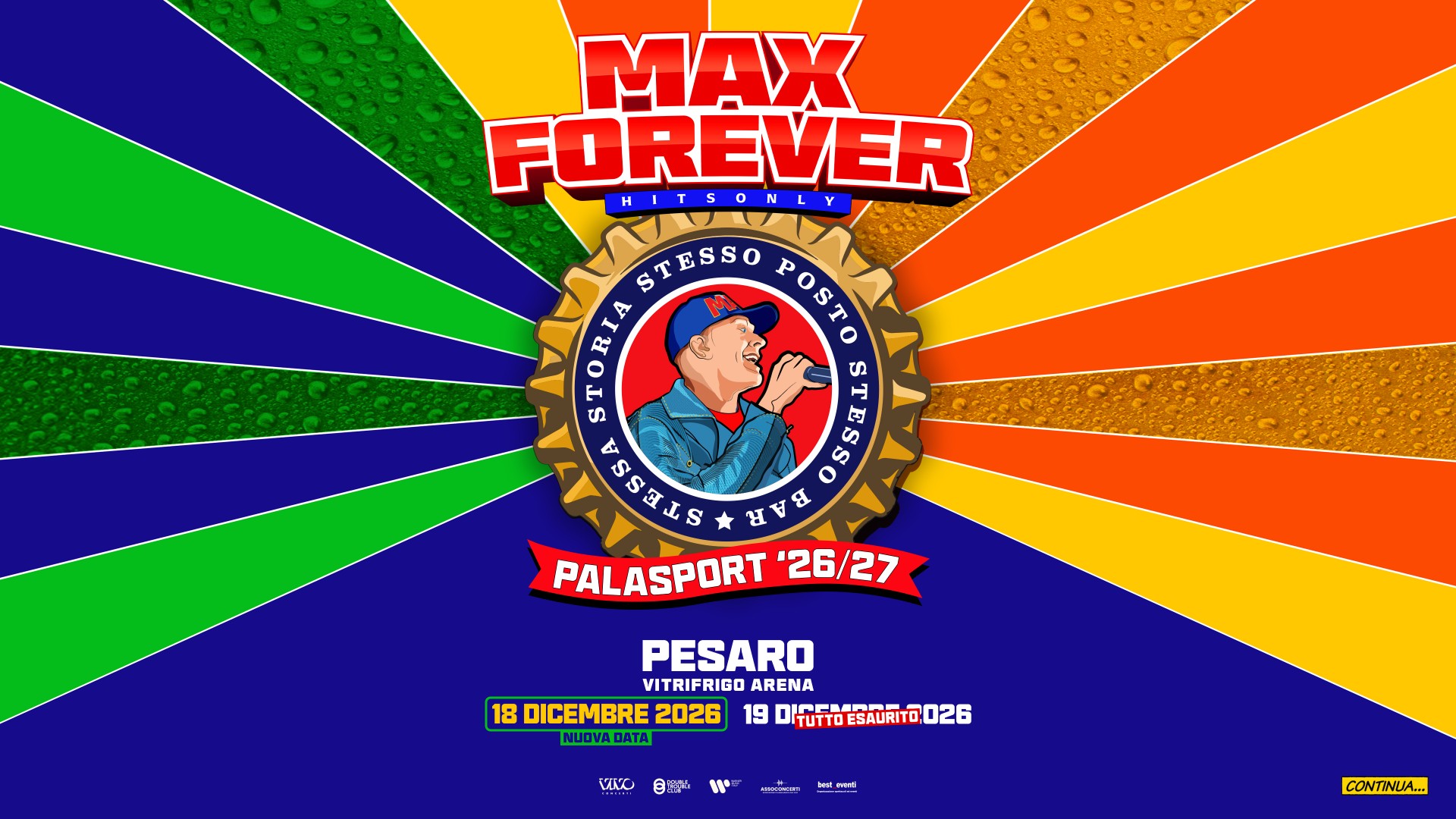 locandina concerto Max Pezzali