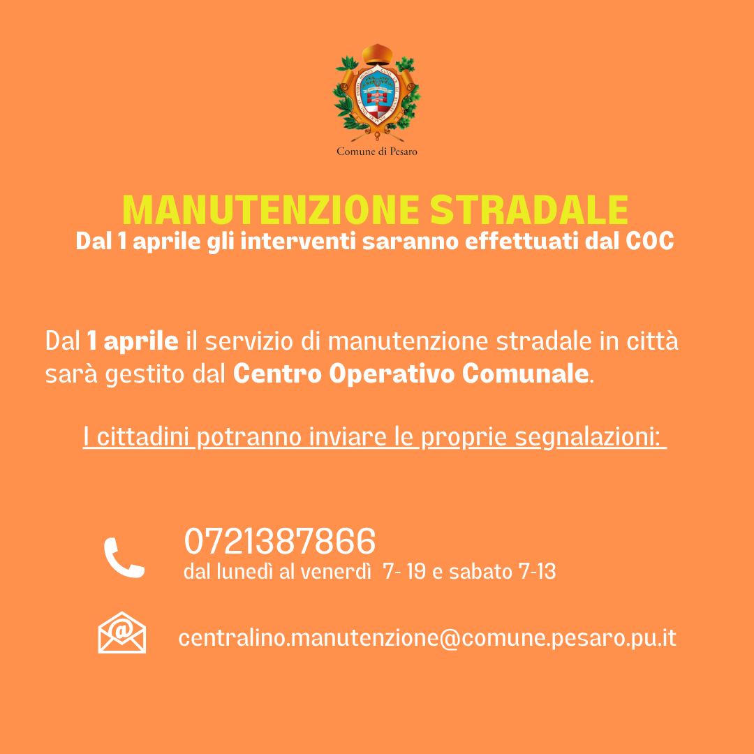 Locandina contatti manutenzione