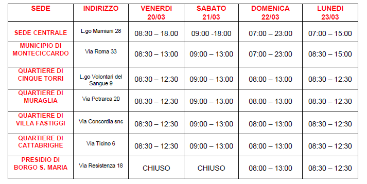 Aperture straordinarie rilascio tessere elettorali
