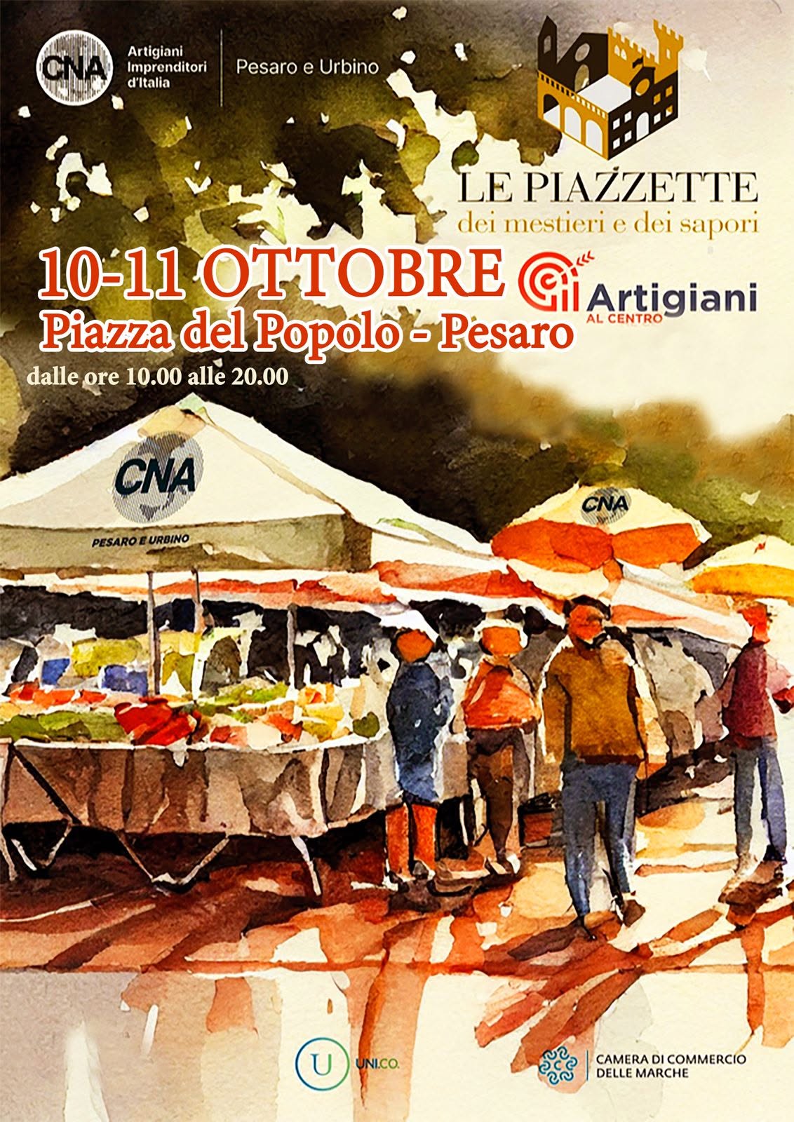 Locandina Piazzette dei Mestieri 10 e 11 ottobre