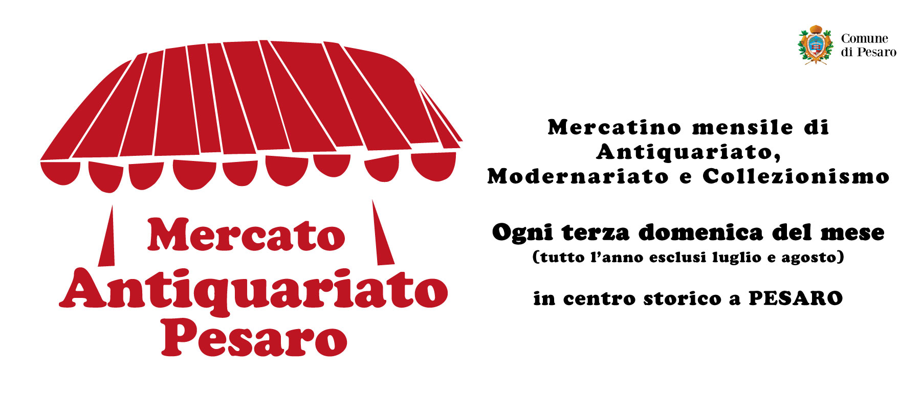 Banner mercatino dell'antiquariato