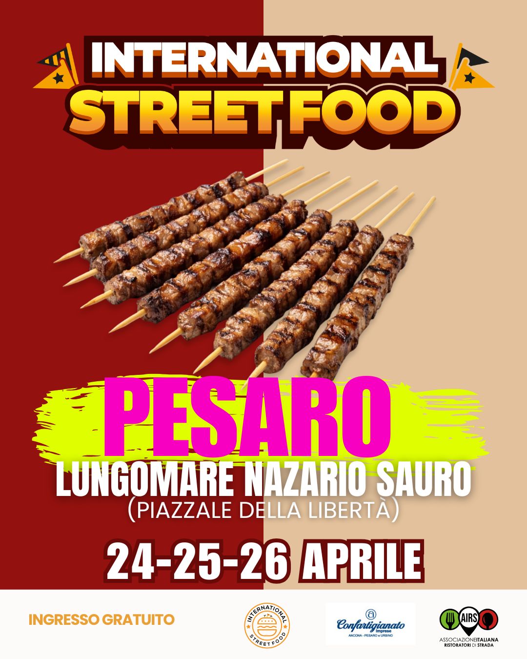 Banner internazionale streed food 2026