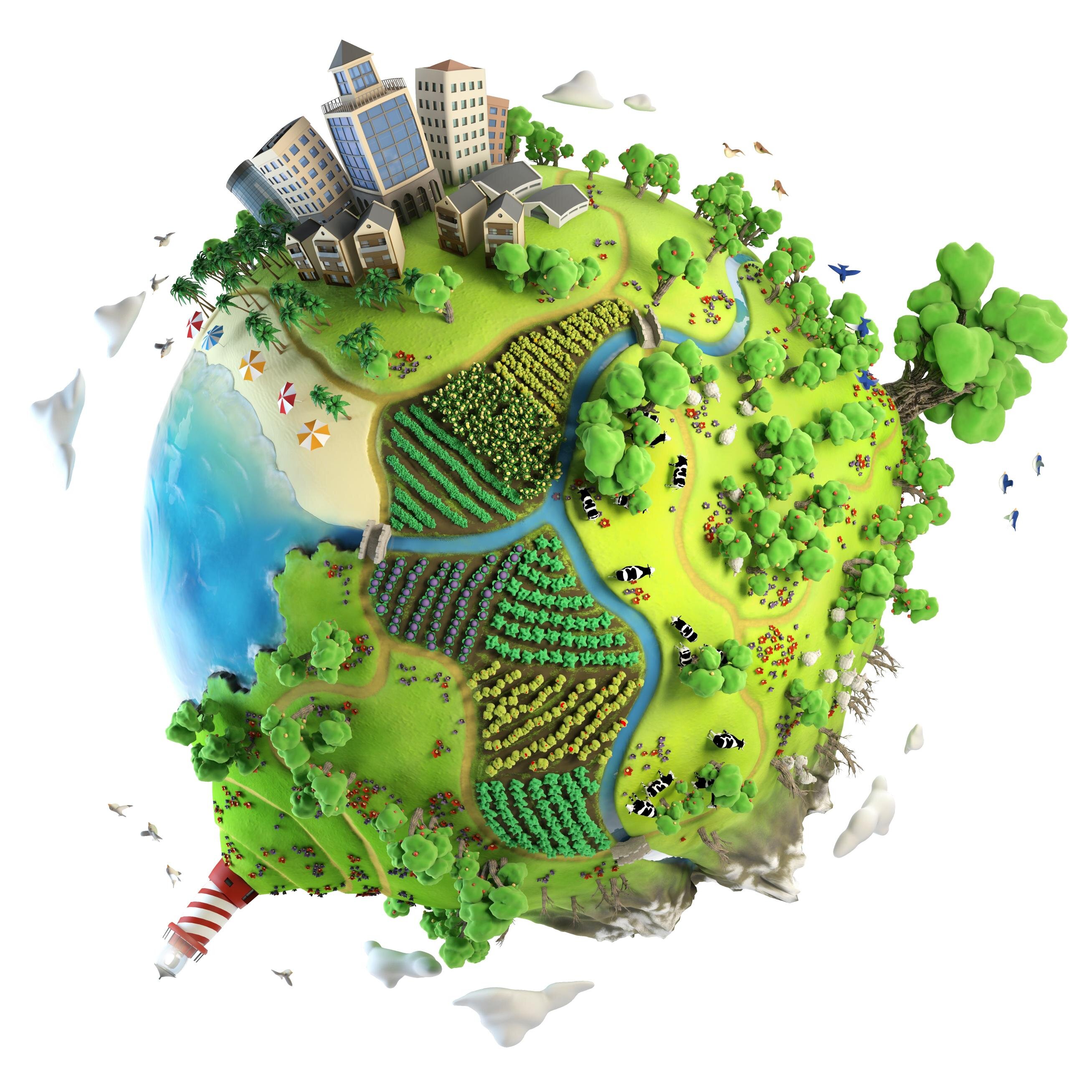 Immagine globo verde
