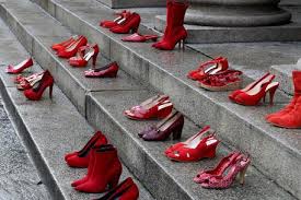 Gradini scarpe con rosse