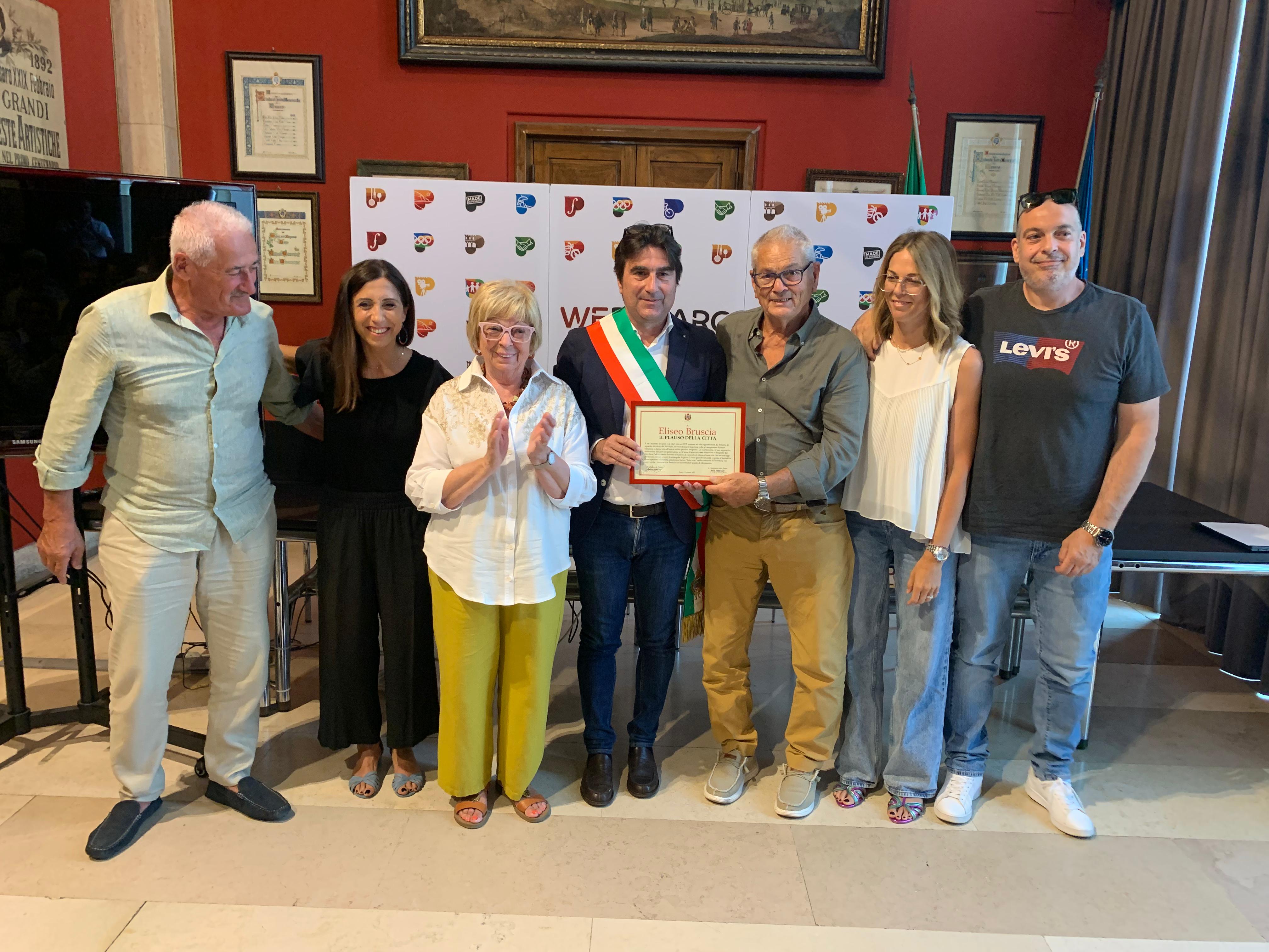 Biancani con Bruscia famigliari e amici