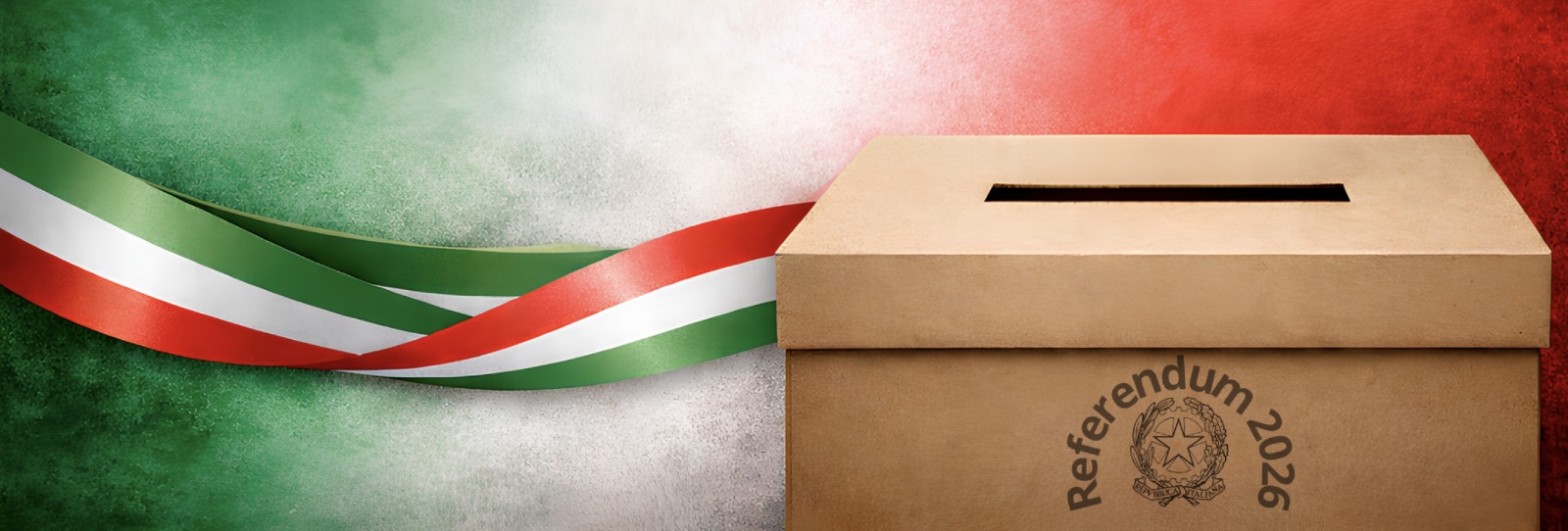 Urna elettorale e nastro tricolore
