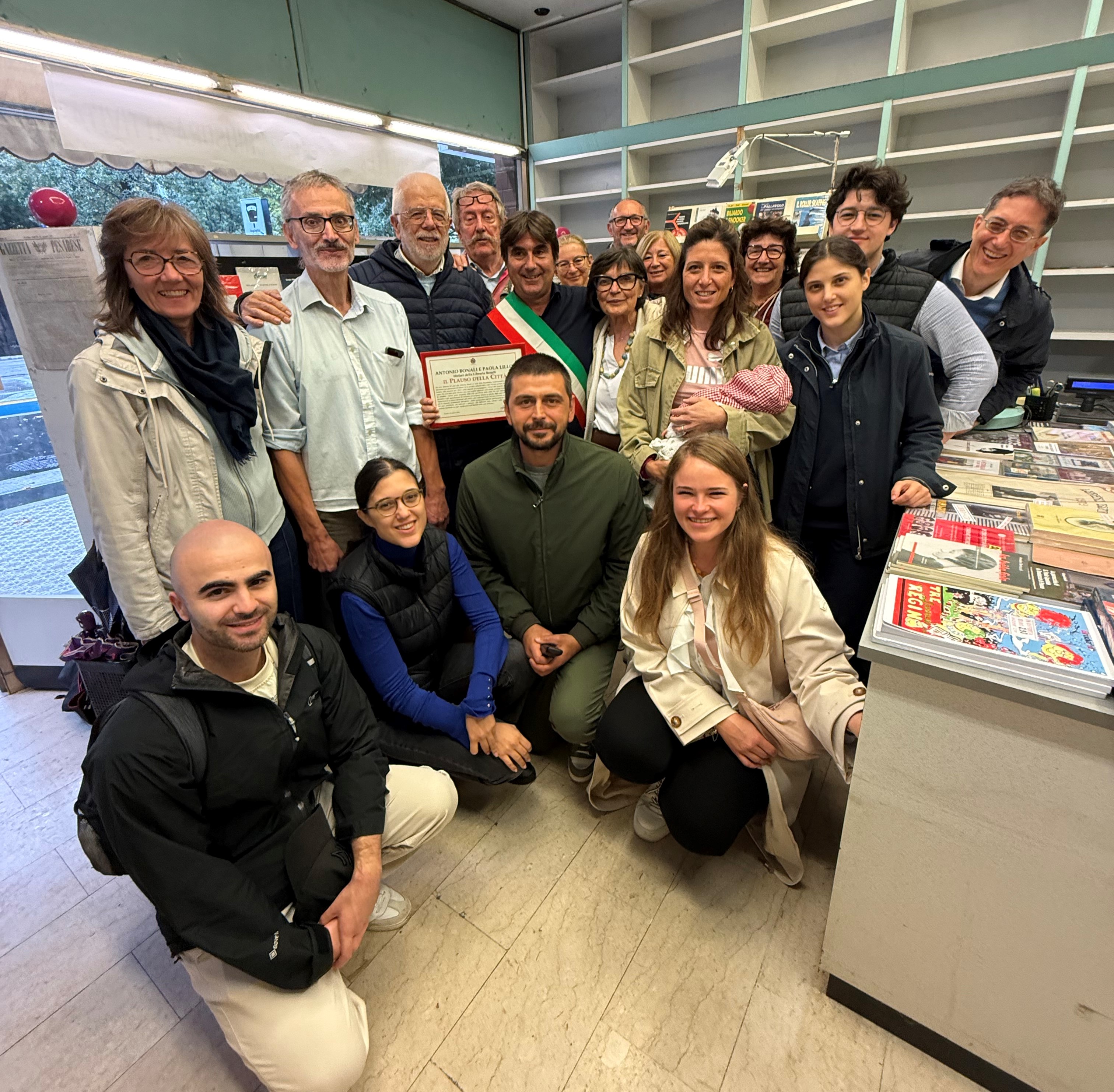 Biancani con i sig. Bonali e gli amici