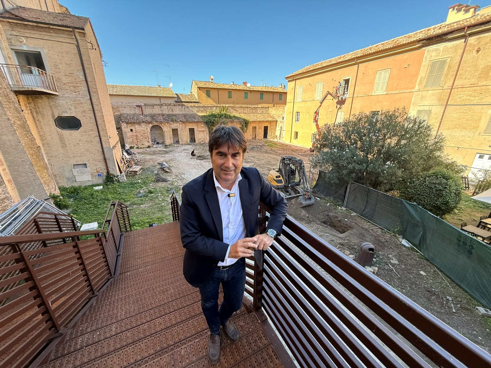 Giardino Riz Ortolani, partiti i lavori; Biancani, Vimini e Pozzi: «L’obiettivo è consegnare alla città un nuovo auditorium da 300 posti già per l’estate 2027»