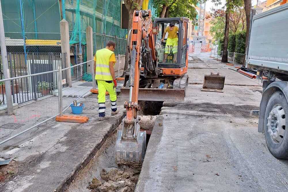 Immagine di repertorio interventi MMS in via Milite ignoto